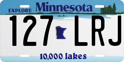 MN license plate 127LRJ