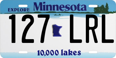 MN license plate 127LRL