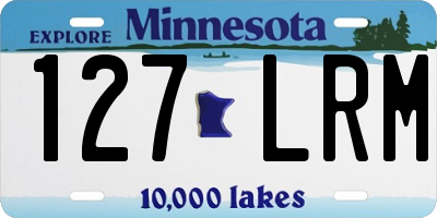 MN license plate 127LRM
