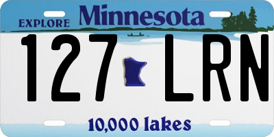 MN license plate 127LRN