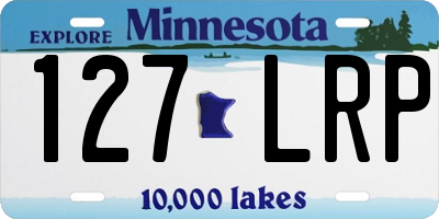 MN license plate 127LRP