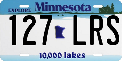 MN license plate 127LRS