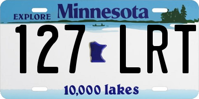 MN license plate 127LRT