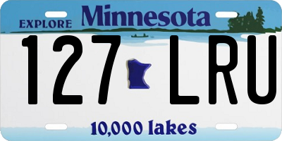 MN license plate 127LRU