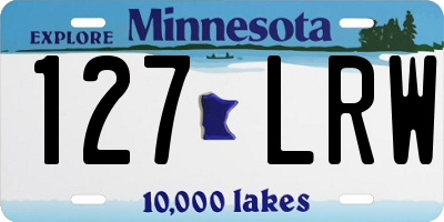 MN license plate 127LRW