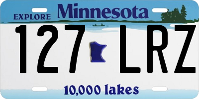 MN license plate 127LRZ