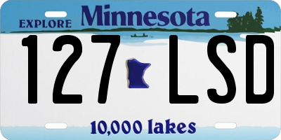 MN license plate 127LSD