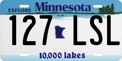 MN license plate 127LSL