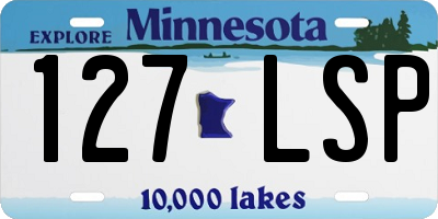 MN license plate 127LSP