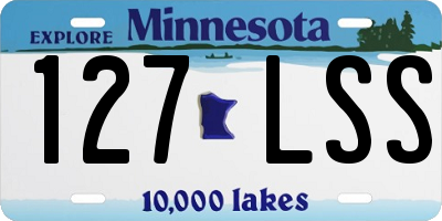 MN license plate 127LSS
