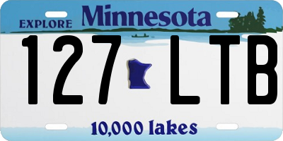 MN license plate 127LTB