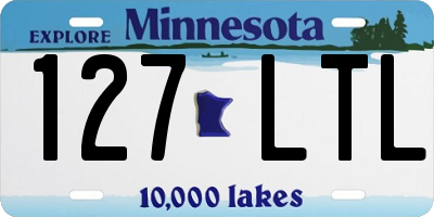 MN license plate 127LTL