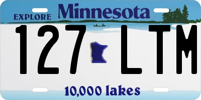 MN license plate 127LTM