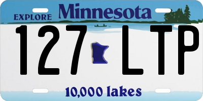 MN license plate 127LTP