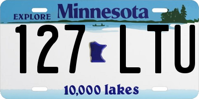 MN license plate 127LTU