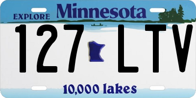 MN license plate 127LTV