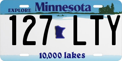 MN license plate 127LTY