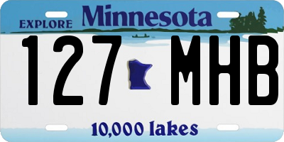 MN license plate 127MHB