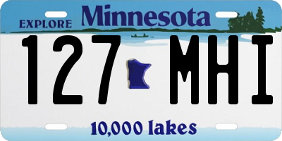 MN license plate 127MHI