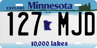 MN license plate 127MJD