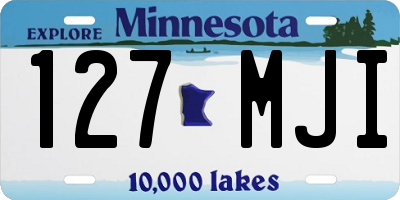 MN license plate 127MJI