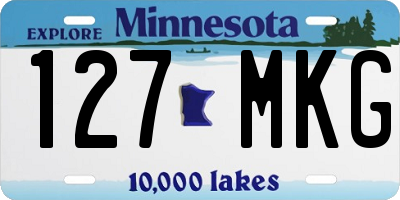 MN license plate 127MKG