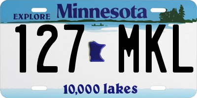 MN license plate 127MKL