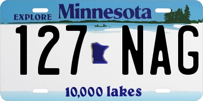 MN license plate 127NAG