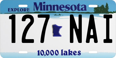 MN license plate 127NAI