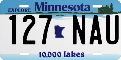 MN license plate 127NAU