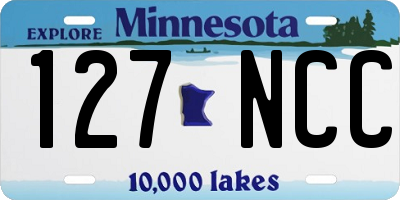 MN license plate 127NCC