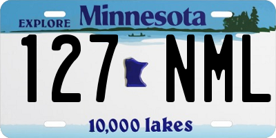MN license plate 127NML