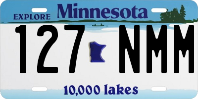 MN license plate 127NMM