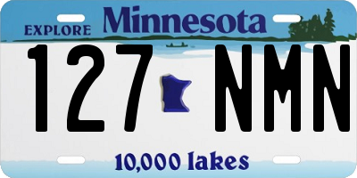 MN license plate 127NMN