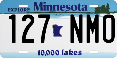 MN license plate 127NMO