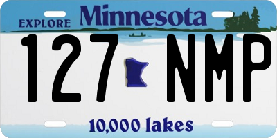 MN license plate 127NMP