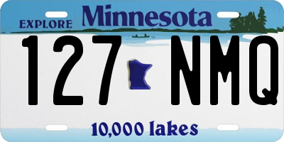 MN license plate 127NMQ