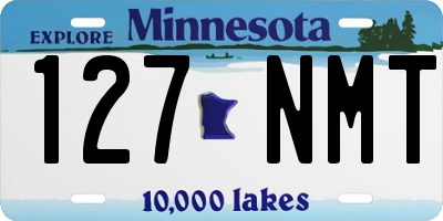MN license plate 127NMT