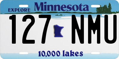 MN license plate 127NMU