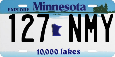 MN license plate 127NMY