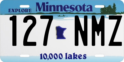 MN license plate 127NMZ