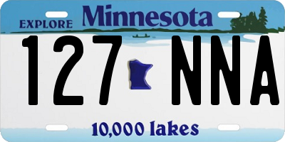 MN license plate 127NNA