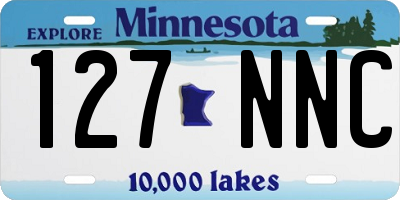 MN license plate 127NNC