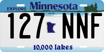 MN license plate 127NNF