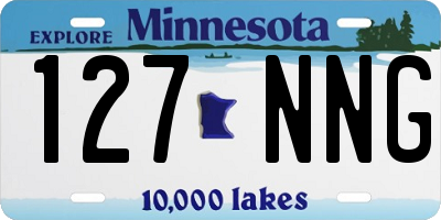 MN license plate 127NNG