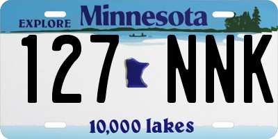 MN license plate 127NNK