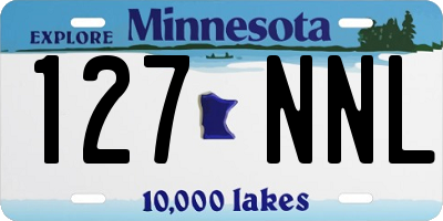 MN license plate 127NNL