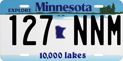 MN license plate 127NNM