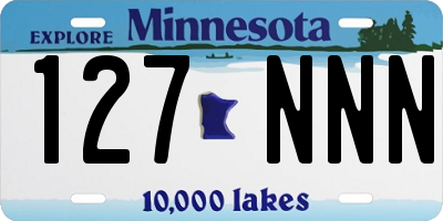 MN license plate 127NNN