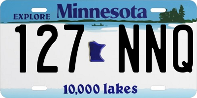 MN license plate 127NNQ